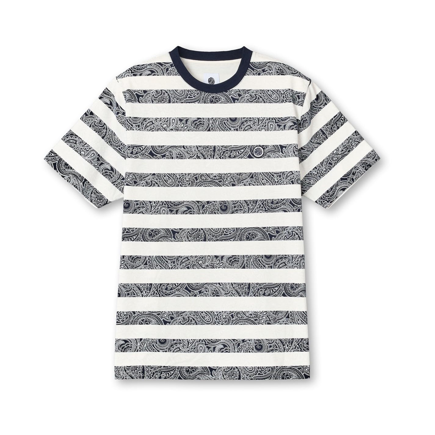 Pretty Green Men's Navy Stripe T-Shirt L