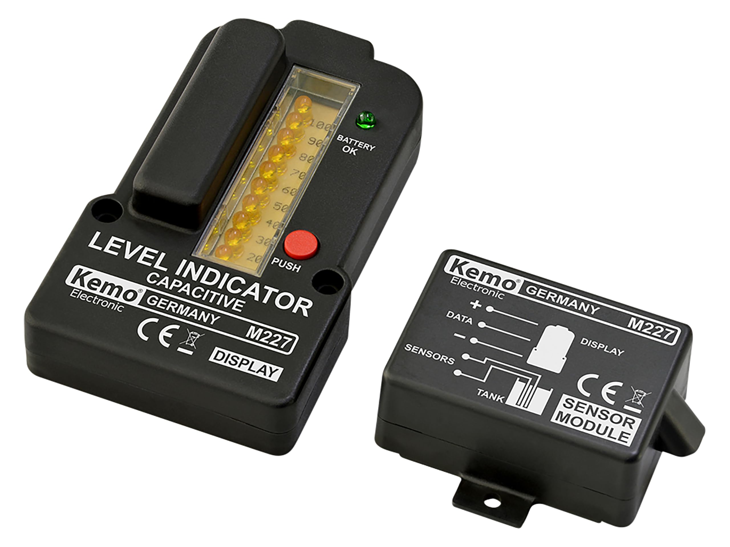 KEMO Füllstandsanzeige Zisterne Wasser/Gülle-Tank Regentonne kapazitiv