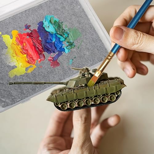 Miniatura 2 de Paleta Stay Wet para pintura acrílica, bandeja de paleta húmeda Garpernics con esponjas y 100 papeles para pinturas acrílicas, mantiene la pintura