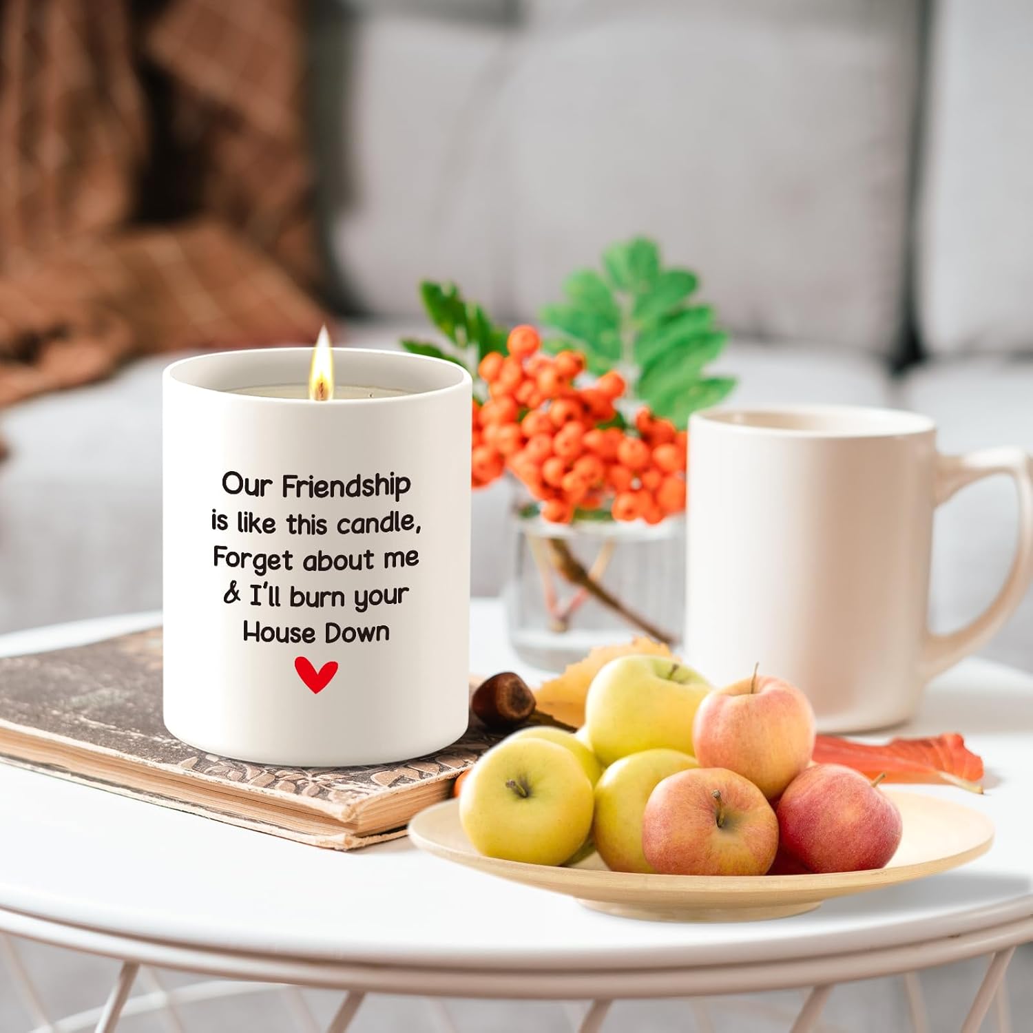 Best Friend Friendship Gifts for Friend Women, 10OZ Birthday Gifts for Bestie Her Female Soul Sister, Funny Farewell Moving Going Away Gift for Friend, Lavender Scented Candle - Image 7