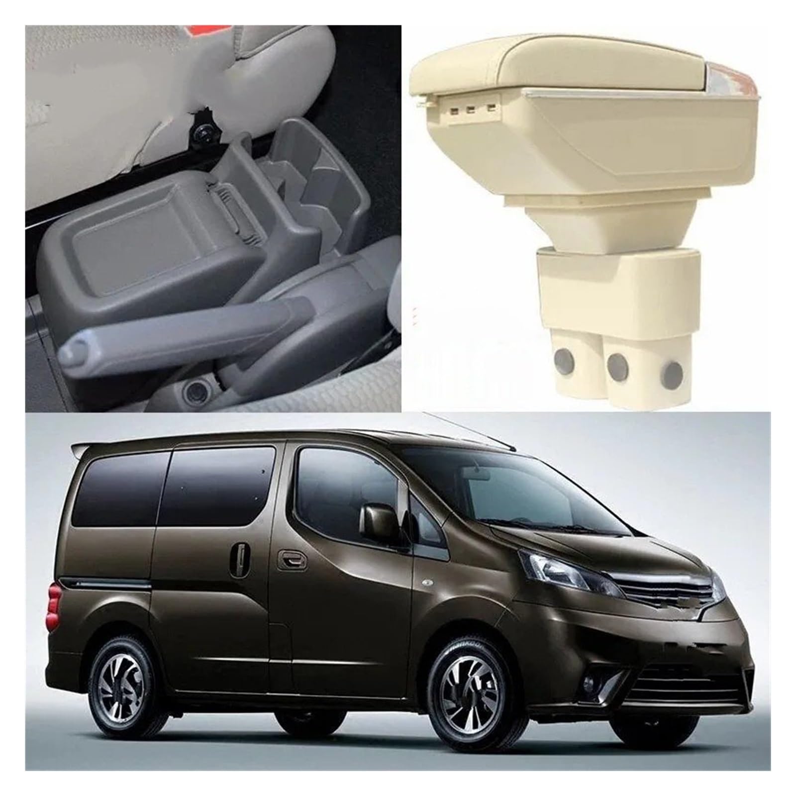 Scatola Contenuti Bracciolo Centrale Auto per NV200 2010-2017