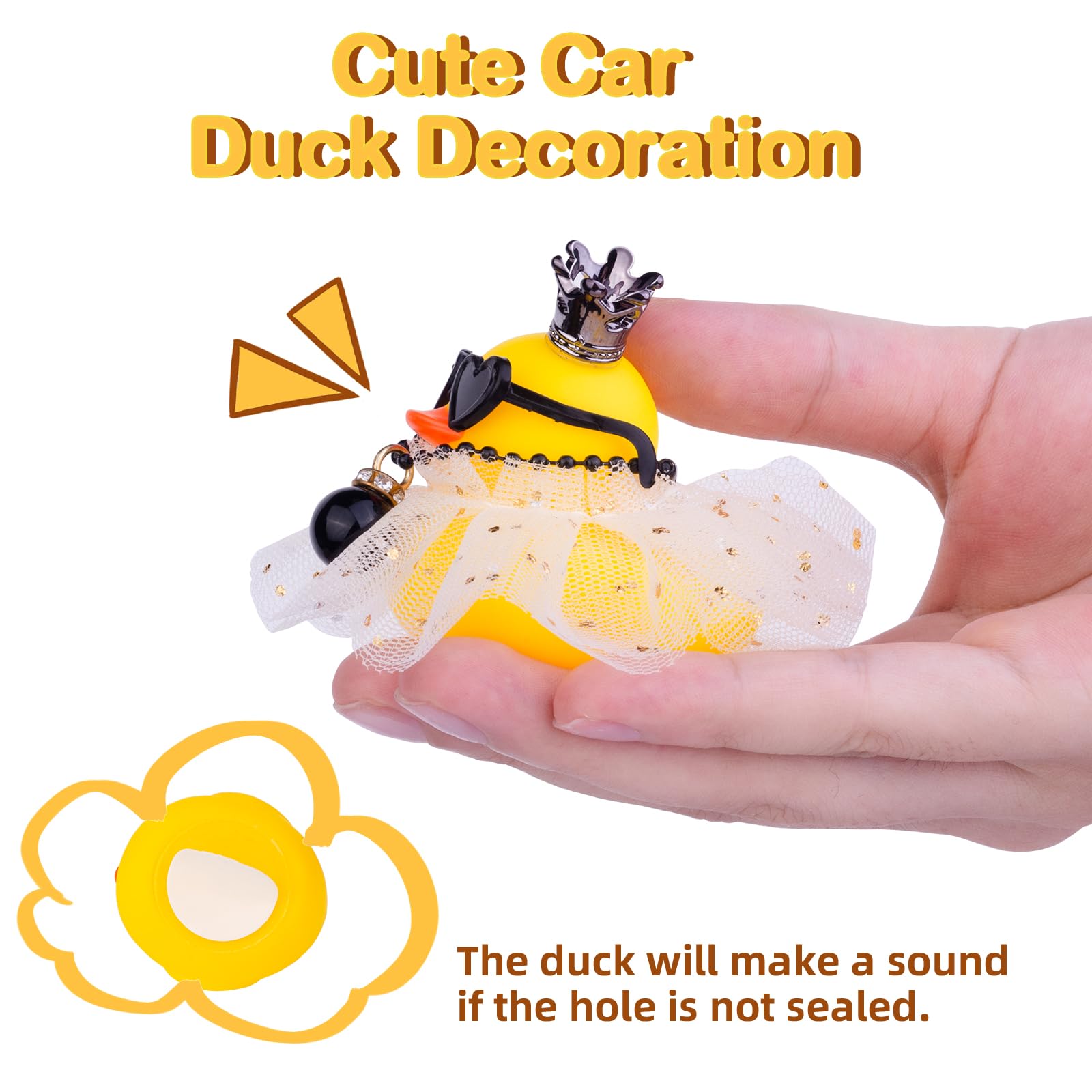 Aazon.co: CoFuBcad Graduation Duck Car Dashboard Decoration, Rubber - View #8
