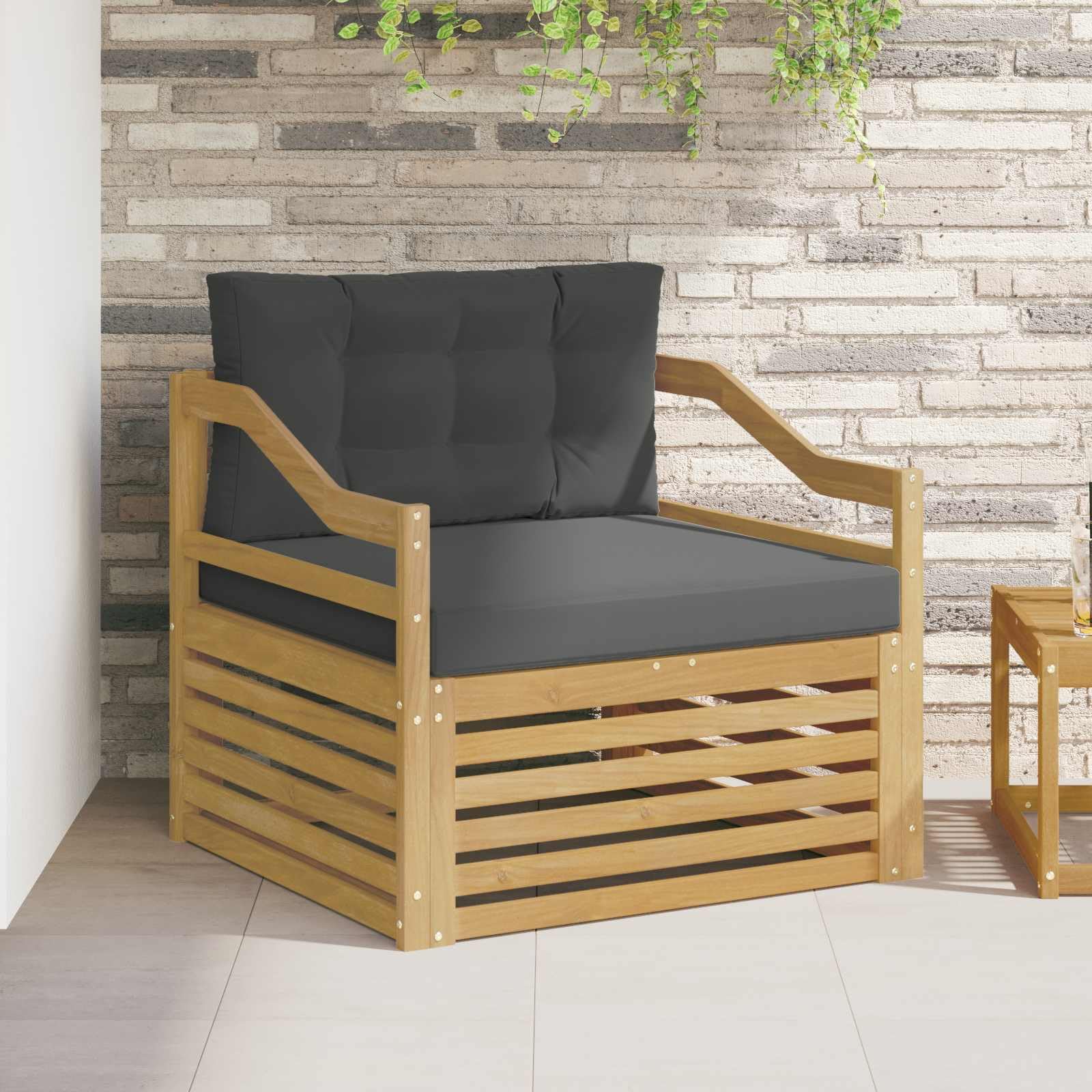 Canapé d'extérieur modulable avec coussins confortables pour salon lounge
