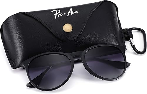 Miniatura 3 de Pro Acme Gafas de sol polarizadas para mujeres y hombres, redondas, clásicas, 100% con protección UV, ligeras, TR90, montura irrompible