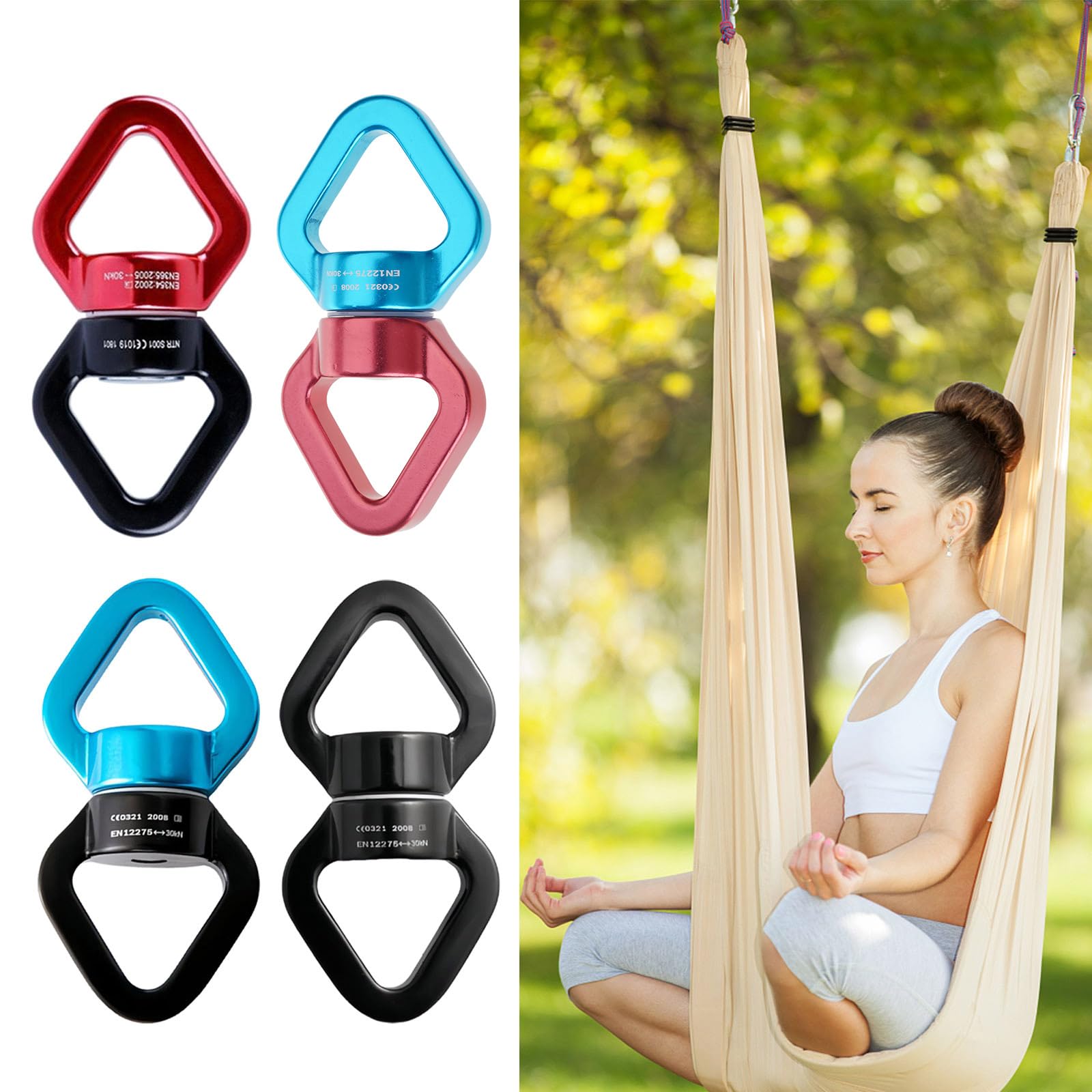 hängematte klettern HGENAHGTF 360-Grad Seilwirbel Anschlüsse für Hängematten Klettern, 30 kN Klettern, drehbare Hängematten Anschlüsse aus Aluminiumlegierung Garten Offer:1 Gant Visage + 1 Chantilly Hydratante (pré-commande) -30% sla-5053099006700=1 Günstige Campingplätze Territoire de