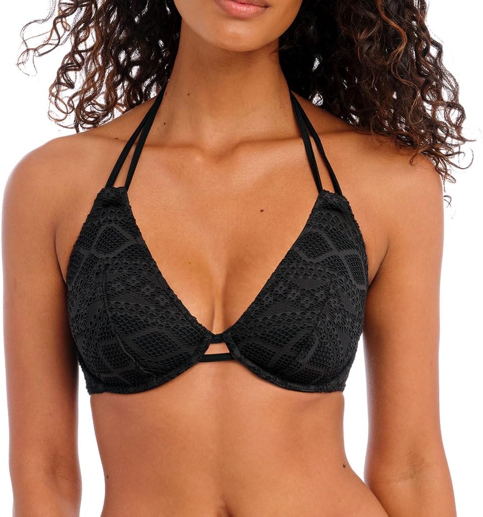 Freya Women's Standard Sundance Underwire Bandless Halter Bikini Top