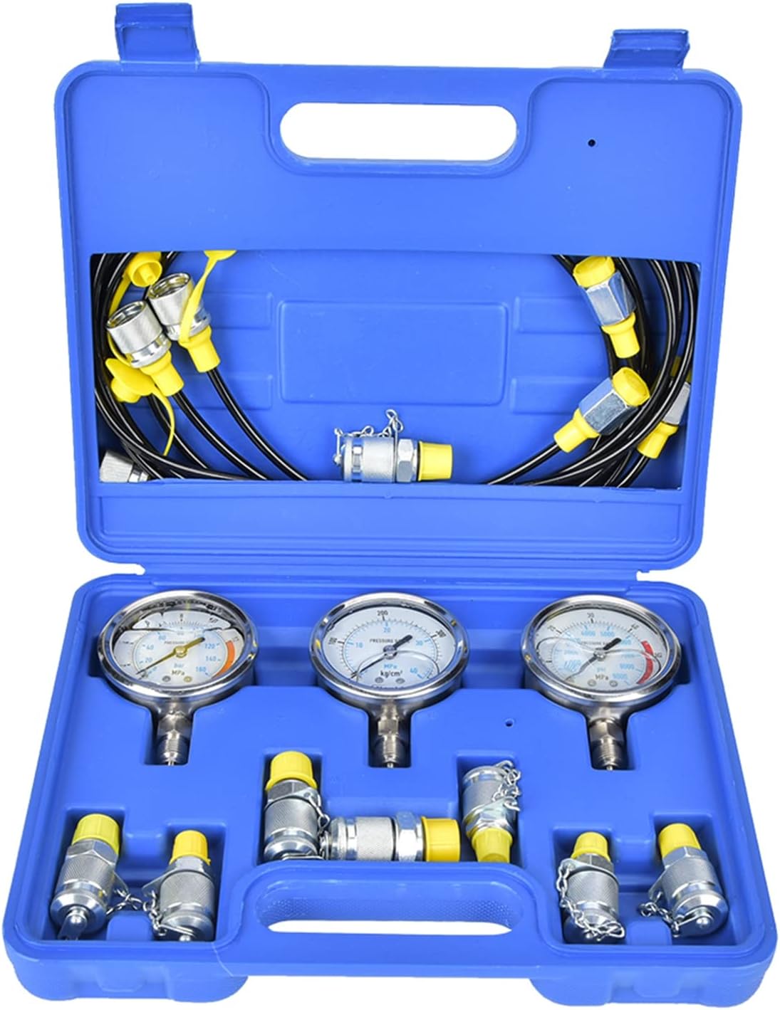 Zestaw do pomiaru ciśnienia hydraulicznego, zestaw manometrów hydraulicznych 60 MPa, zestaw do pomiaru ciśnienia hydraulicznego dla hut stali, testowanie ciśnienia w przewodach hydraulicznych w poj