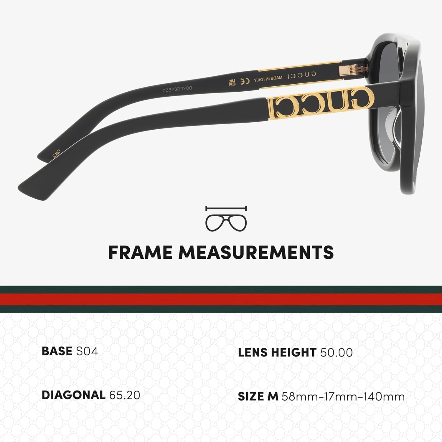 Gucci GG1188S Script Logo Pilot-Shaped Non-Polarized Sunglasses for Men & Women – Includes Luxury Eyewear Kit – Black Frame with Grey Lens
