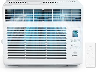 ROVSUN 5000 BTU Window Air Conditioner with Remote & Timer, AC Unit for Window with ECO Mode, 4 Fan Speeds & Easy Installation Kit for Home Dorm Apartment Office up to 150 Sq. Ft, 115V/60Hz