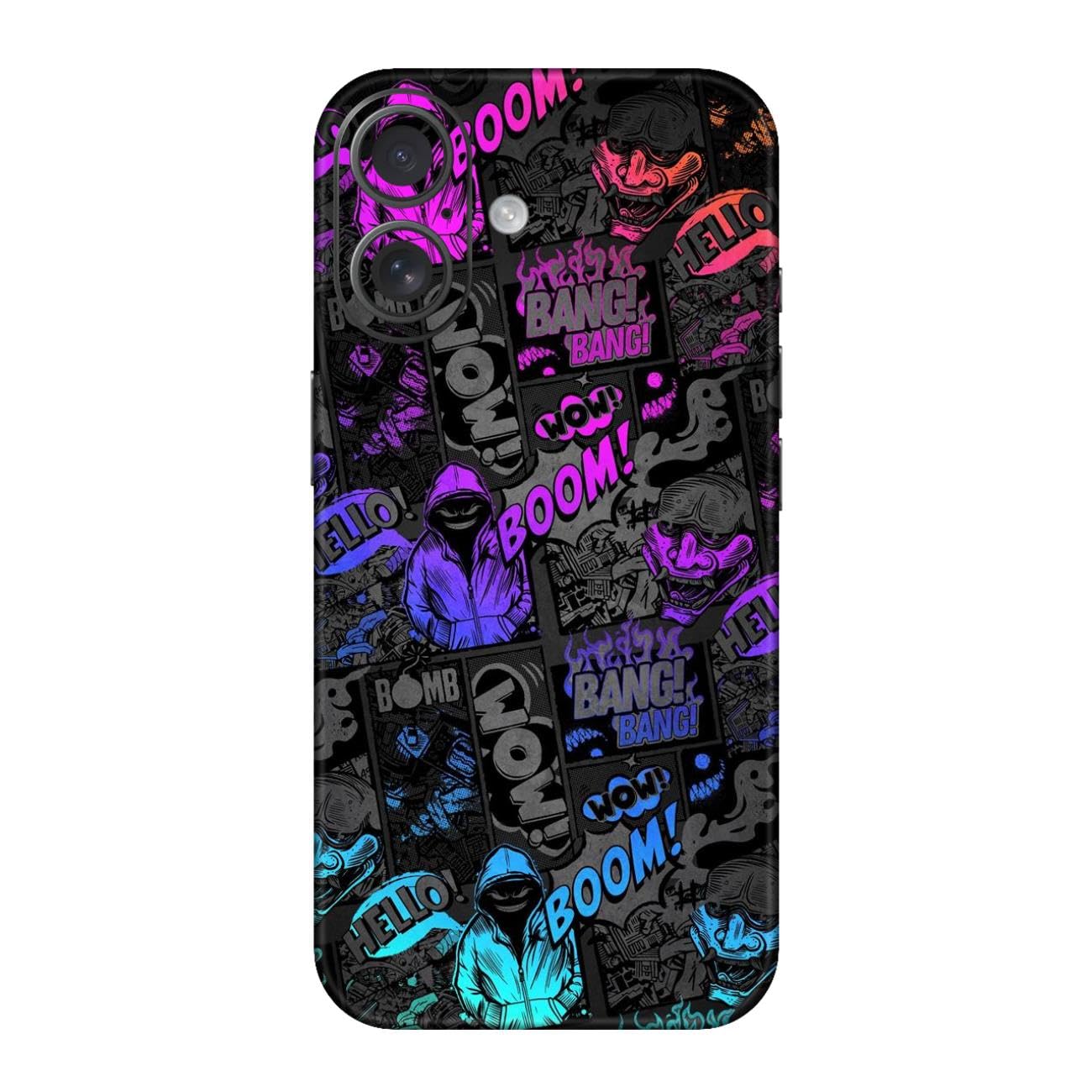 WRAP CRAFT Mobile Skins Compatible with Apple iPhone 16 Skin Not Back Cover, Camera & Back Protector Mobile Skin Wrap; Apple 16-DP-177-image-39