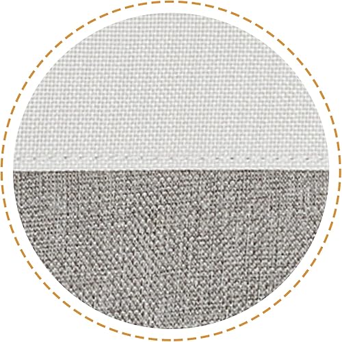 Miniatura 8 de Neykioy Cestas de almacenamiento para organización cubos de almacenamiento grises para el hogar cubos de almacenamiento de tela de 12 x 12 pulgadas