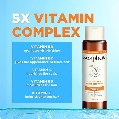 Miniatura 5 de Soapbox Champú y acondicionador de colágeno 16oz Duo Pack