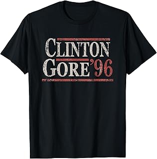 Distressed Bill Clinton Al Gore 1996 T-Shirt