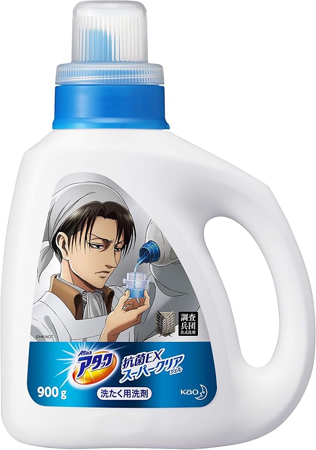 Amazon Amazon Co Jp 限定 まとめ買い 花王 アタック抗菌exスーパークリアジェル 進撃の巨人デザイン 本体 詰め替え アタック 液体洗剤