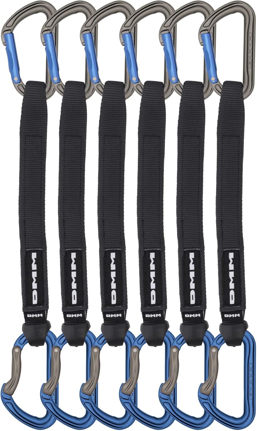 DMM Shadow Quickdraw - Titanium/Blue 25cm - 6 Pack