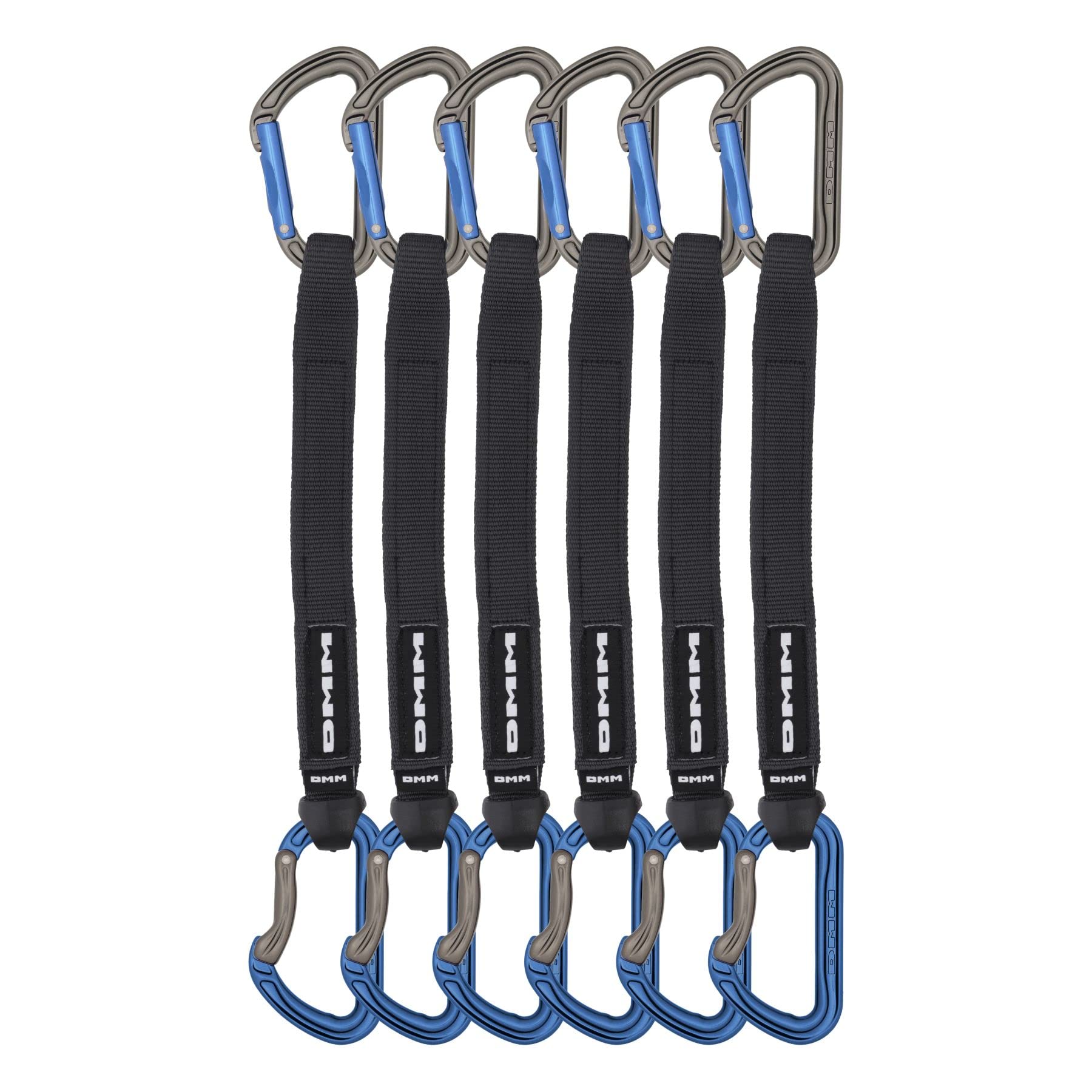 DMM Shadow Quickdraw - Titanium/Blue 25cm - 6 Pack