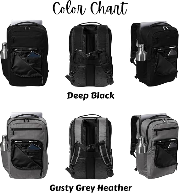 Custom Laptop Backpack - Add Your Own Company Logo or Text - Printed or Embroidered for a Professional Look. (225)