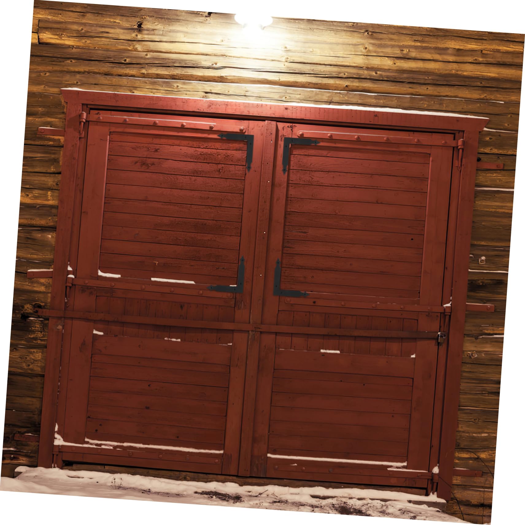 Zerodeko Staffe Angolari Stile Rustico Nero in Acciaio al Carbonio Set 4 Pezzi Supporto Decorativo Resistente e Funzionale per Porta da Garage e Cancello da Giardino
