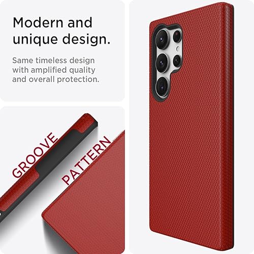 Miniatura 2 de Miimall Funda delgada para Galaxy S24 Ultra mate, doble capa de policarbonato resistente y TPU 10 pies militares a prueba de caídas antideslizante