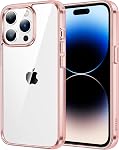 JETech Case for iPhone 14 Pro Max 6.7-Inch, Non-Yellowing Shockproof Phone Bumper Cover, Anti-Scratch Clear Back (Black)