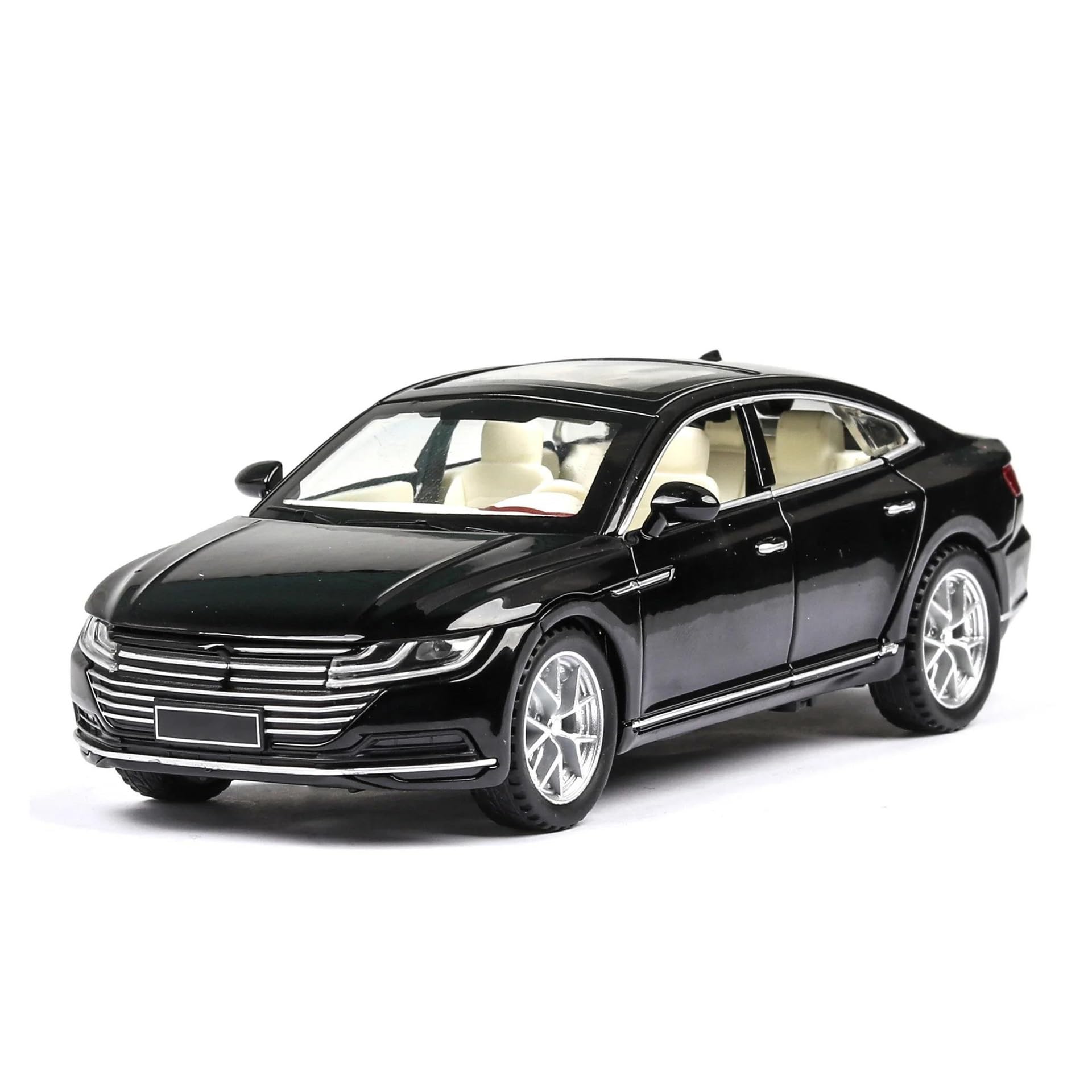 Modello Di Auto Per VW Per CC Modellino Auto | 1:32 Collezione Metallo Scala Modello(Nero)