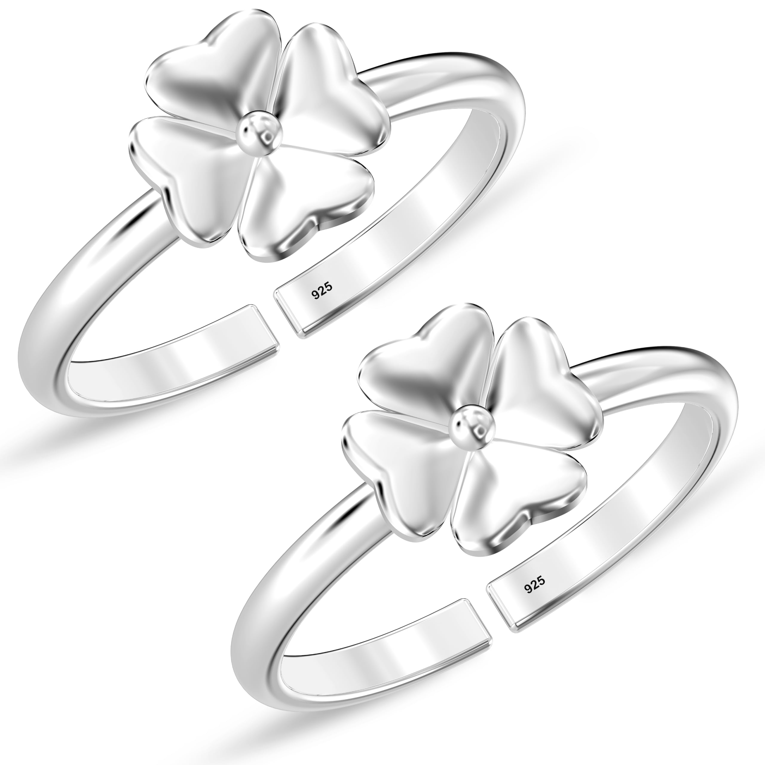 Silver Style Womens 925 Sterling-Silver Jewellery Flower Fancy Design Toe-Ring (B0946TXSRJ) Amazon Price History, Amazon Price Tracker