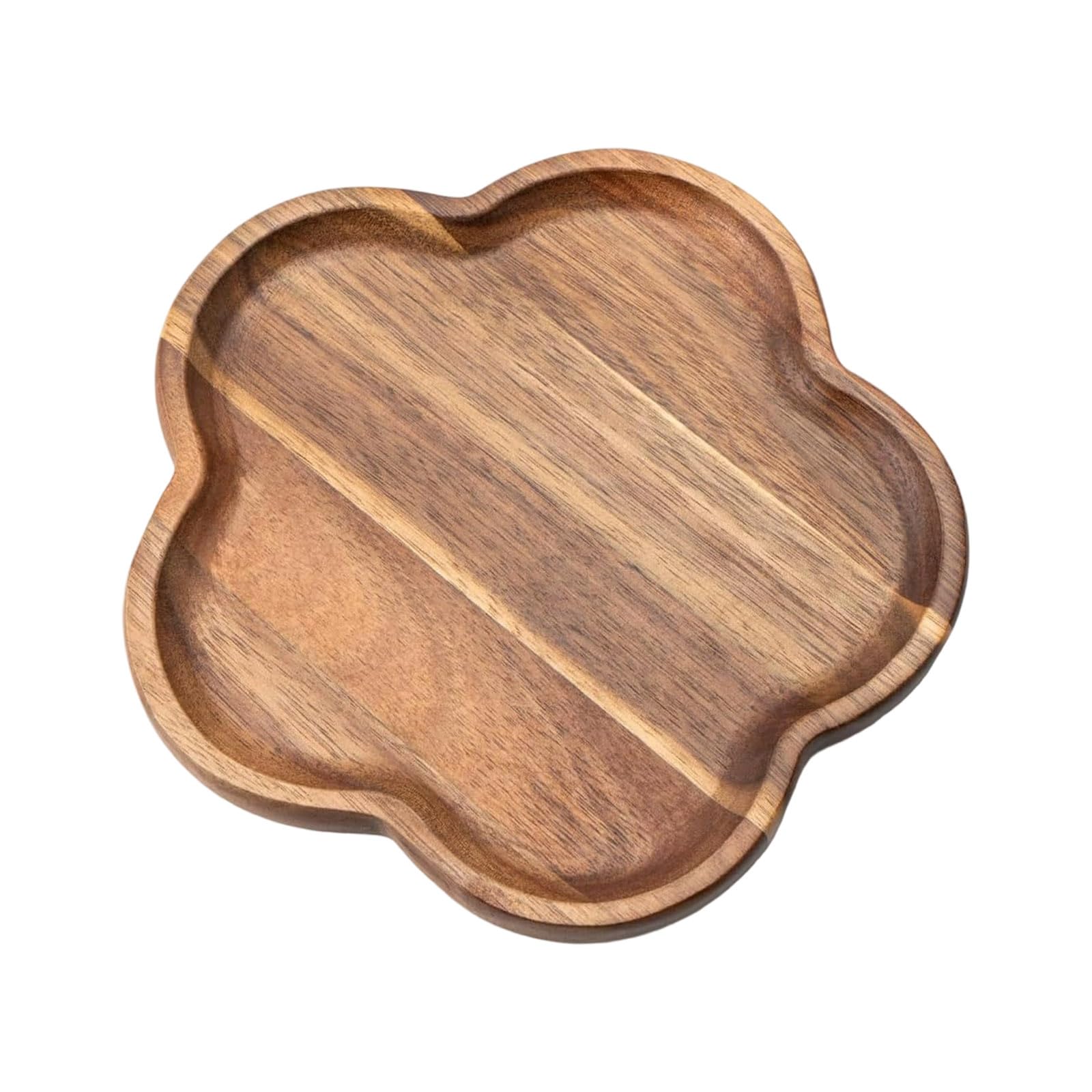 MALSSE Modern Oval Fruit Serving Board Cobvenient Designs Space Saving Multipurpose Wooden for Countertops Picnics Use Bucolic Kitchen Serving