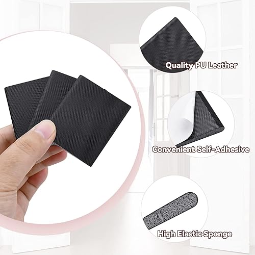 Miniatura 3 de 30 sellos de esquina de puerta para exteriores, autoadhesivos, para marcos de puerta, de espuma, para marcos de puerta, tapones de esquina con