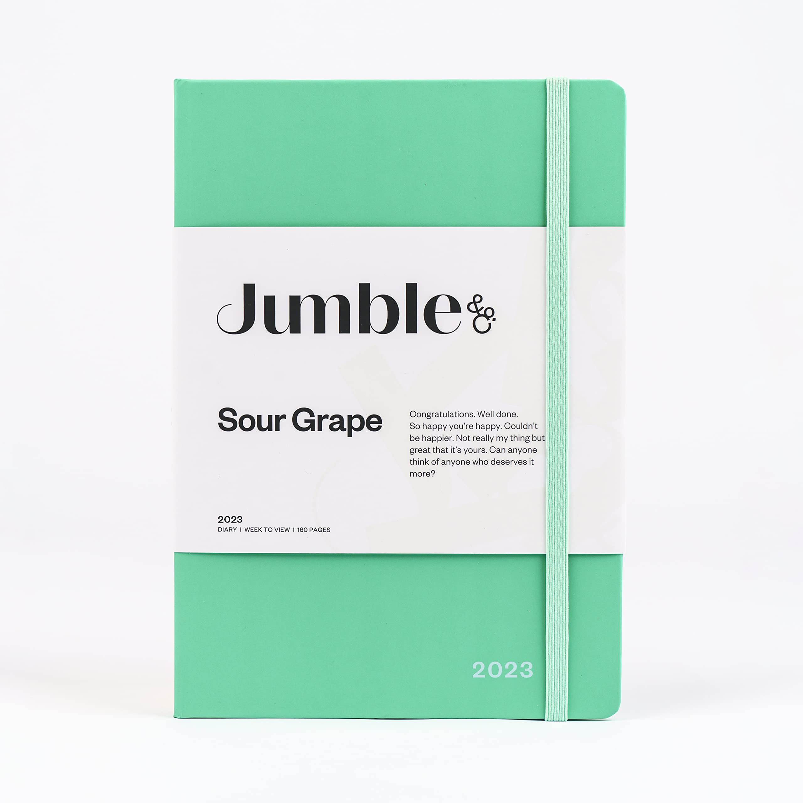 Jumble & Co Moodler A5 Week to View Diary 2023 Teal - Weekly Diary with Dotted Pages