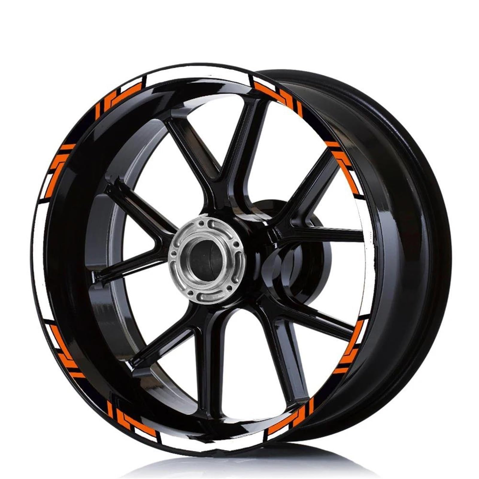Motorcycle Wheel Stickers Night Reflective Decorative Rim for Kawasaki for VERSYS 1000 650(Style 1)