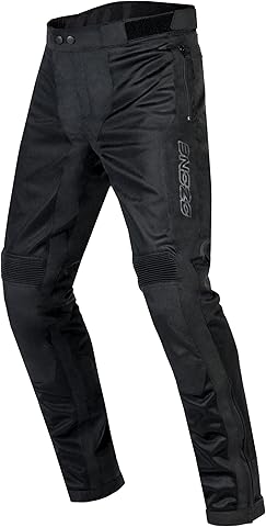 OZONE MOTO Dart Pantalones de Moto Hombre | Textil | Protectores de Rodilla Nivel 1 | Bolsillos para Protectores de Cadera y Coxis | Grandes Paneles de Ventilación de Malla | Tallas hasta 10XL