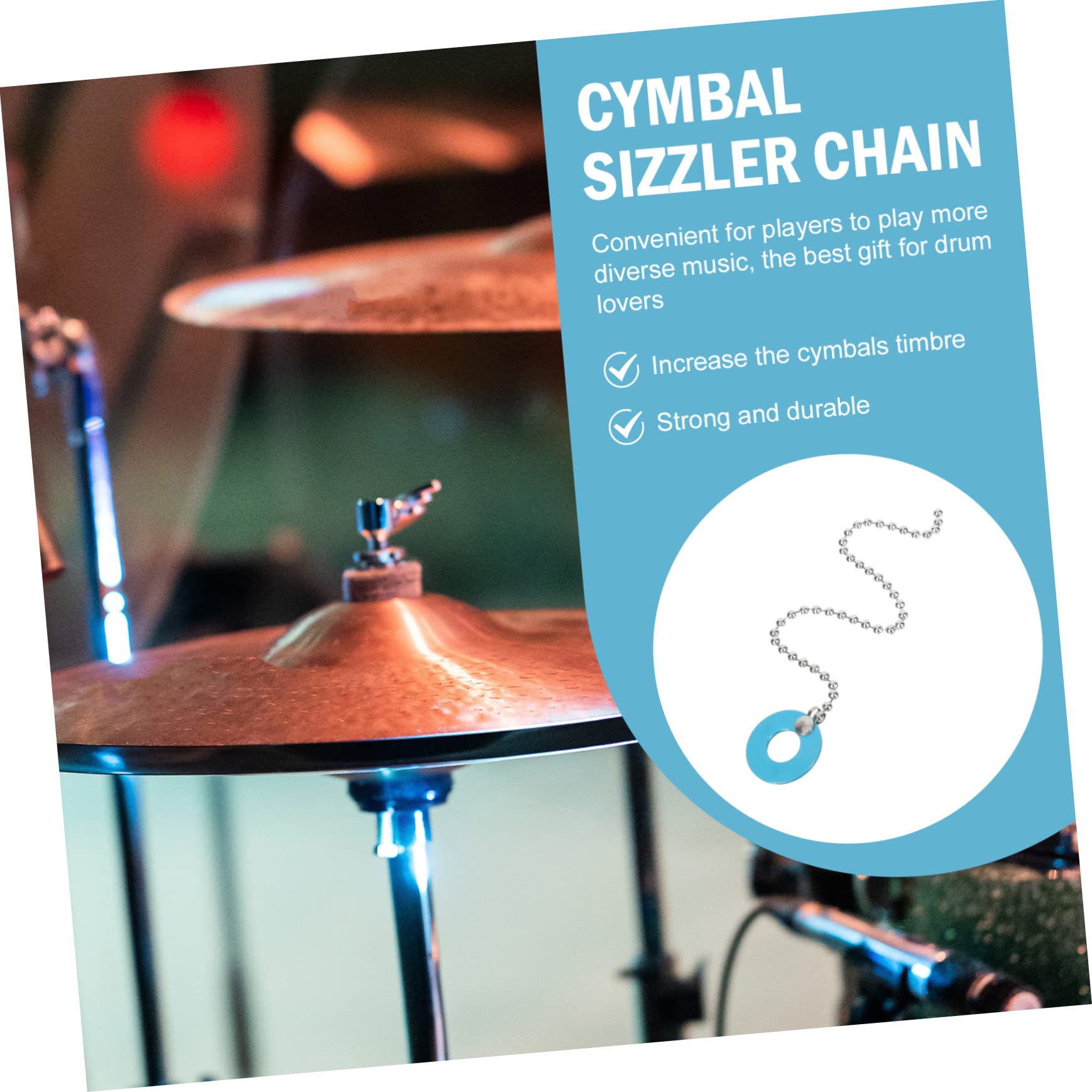 Catena Sizzler Per Piatti Batteria - Effetto Prolungato Professionale In Lega Di Alluminio - Foto 13