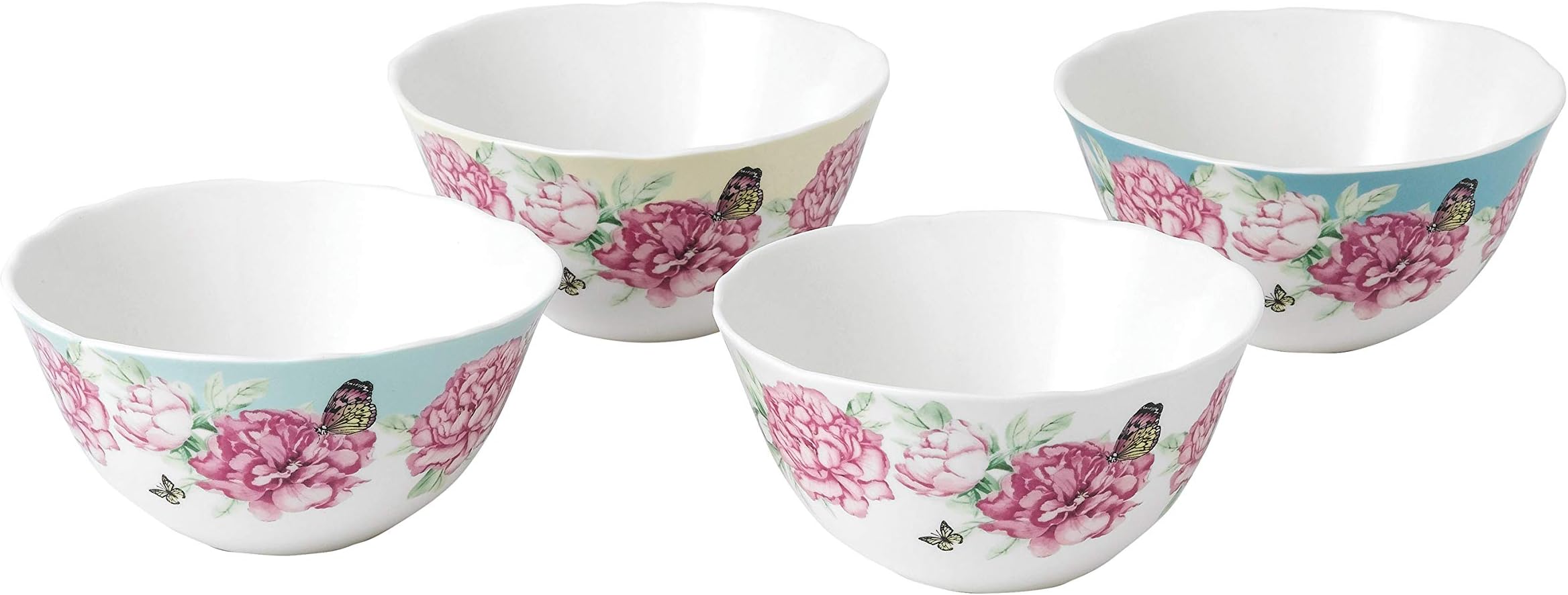 Royal Albert Miranda Kerr Everyday 40033980 15cm Cereal Bowls Mixed Set 4, Multi, Porcelain