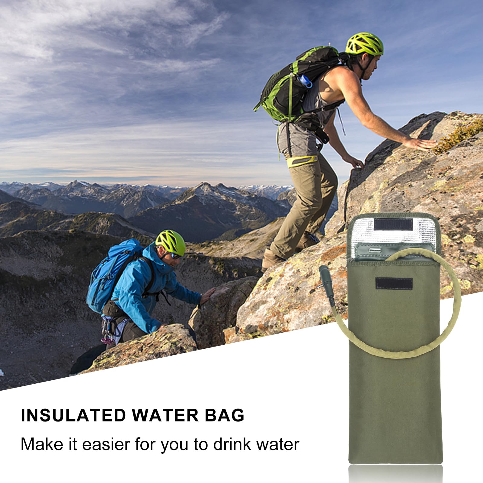 2.5-3L Zaino Vescica Idratazione, Borsa Isolata Trattiene Acqua, Isolato Bolle Copertura, Acqua Bladder, Adatto per Una Varietà di Scenari, Attività All'Aria Aperta e uso Quotidiano