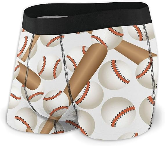 Batts and Balls Men Breathable Boxer Brief Stretchy Underwear with Flex