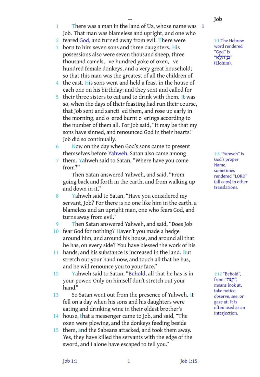 World English Bible, Poetry, Byle Edition