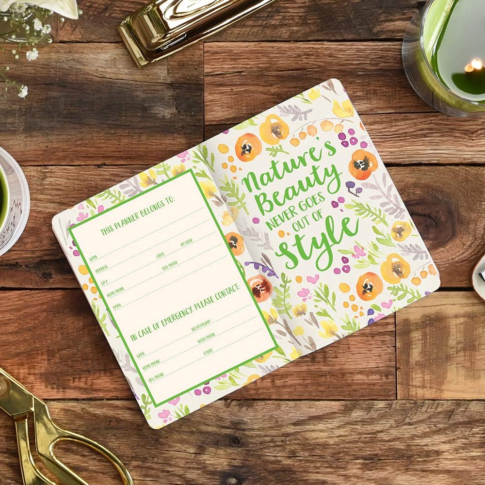 Orange Circle Studio 2020 Monthly Pocket Planner, Bold Blossoms, 2019-2020 (20525)