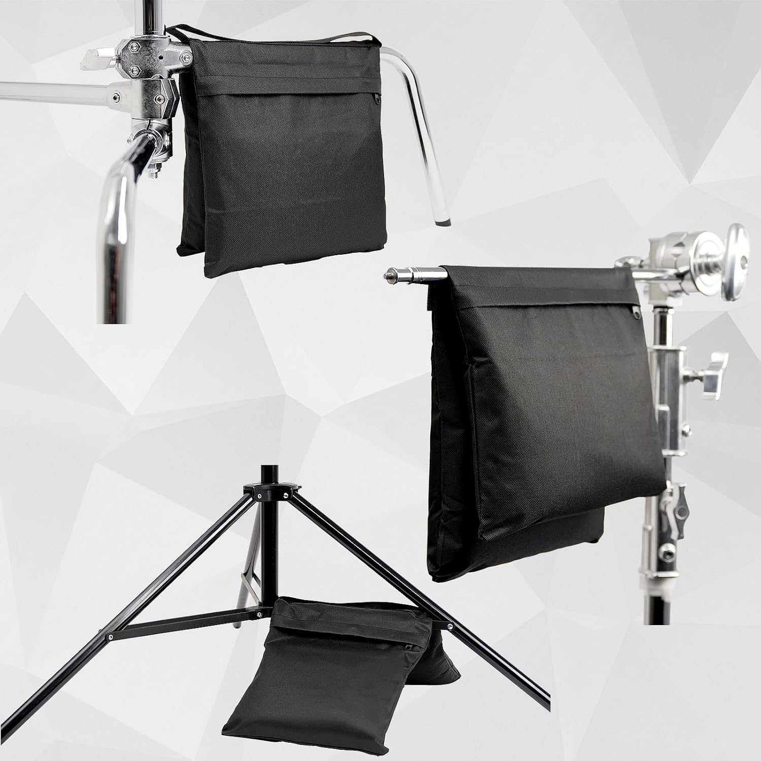 2 Pack Sandbags Weight Bags Designed for Photo Stands Light Stand Tripods Photo Sets Outdoor Patios Pop up Tents Umbrella Bases Fishing Chairs