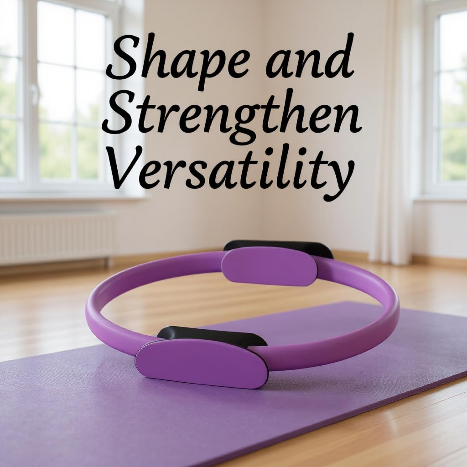 Generisch 5-TLG. Pilates-Loop- und Ball-Set, mit 38 cm Pilates-Loop, Pilates-Ball und 3 Widerstandsbändern, Home-Workout-Set, mit Übungsanleitung, Geschenkbox