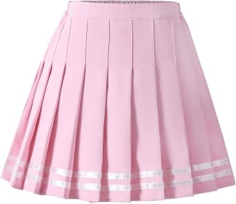 birbyrrly Girls Pleated Skirt with Shorts Plaid Tennis Skorts & Solid School Uniform Skirts for Toddler/Big Kids 2T-14Y