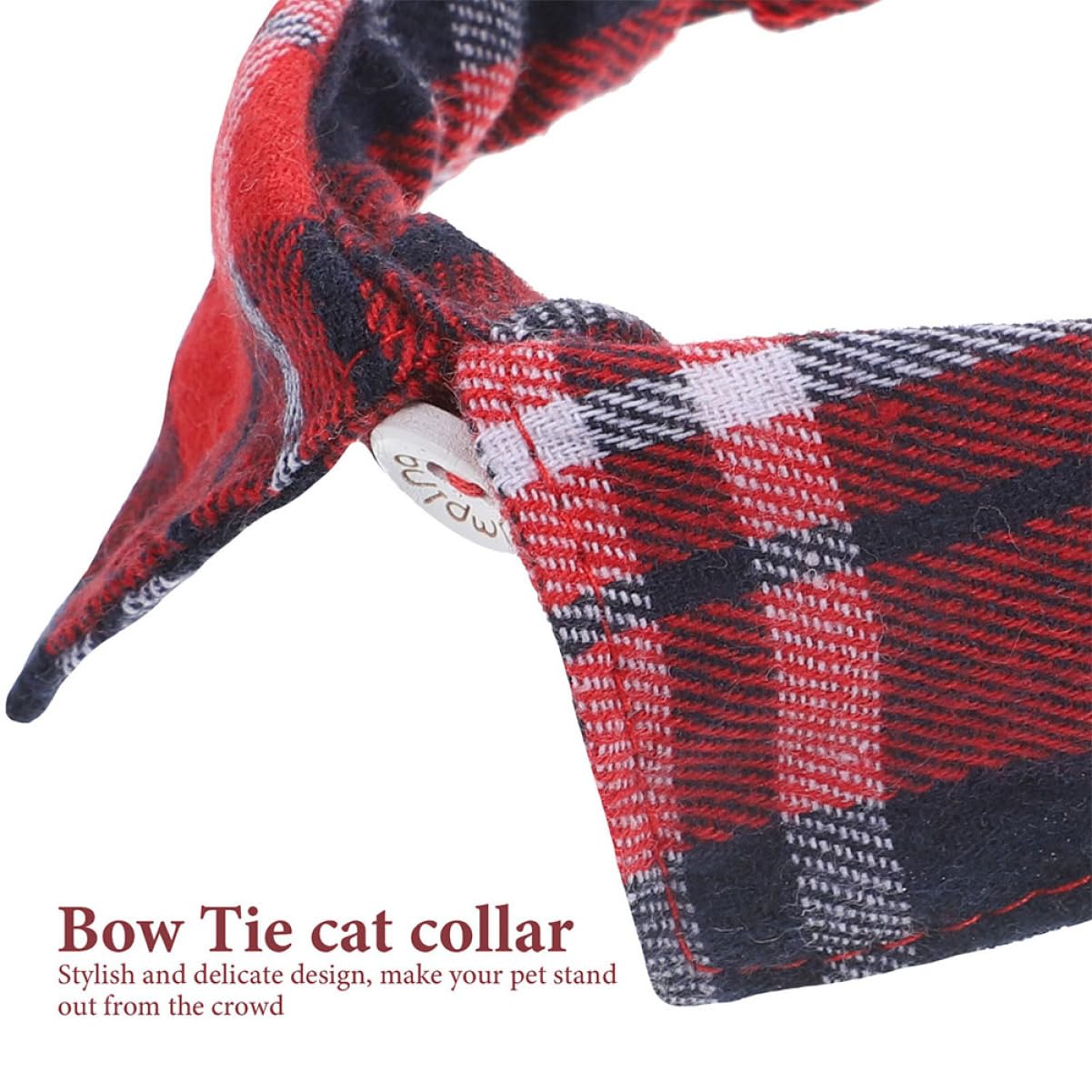 POPETPOP Lot De 4 Colliers Réglables pour Chat avec Clochette Motif Écossais Et Dessin Animé pour Petits Chiens Et Chats 2 Pièces X 4