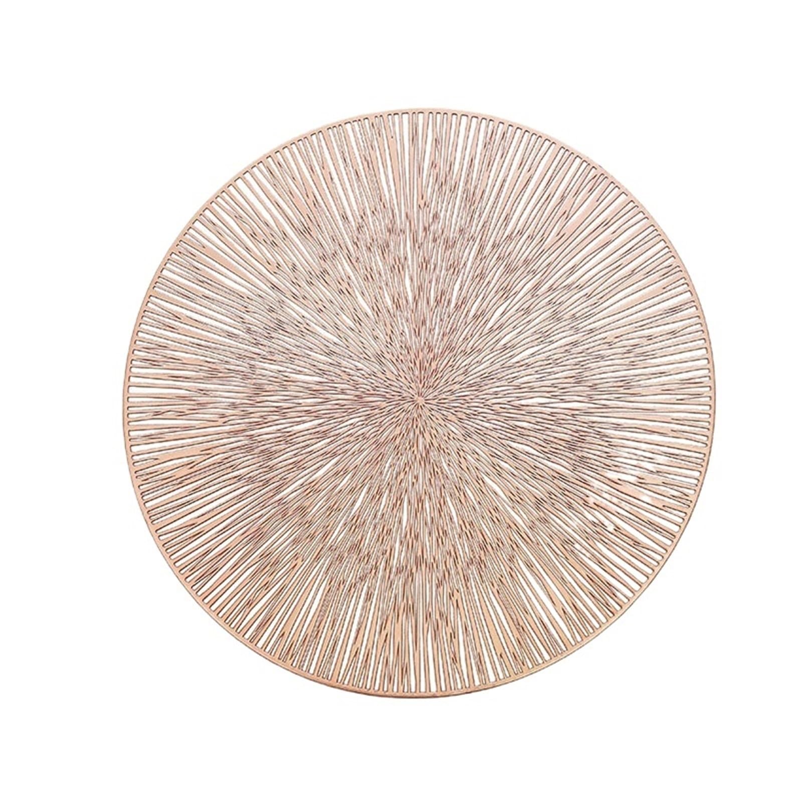 Set de table Noël facile à nettoyer lot de 6 sets ronds pour protéger la table des taches