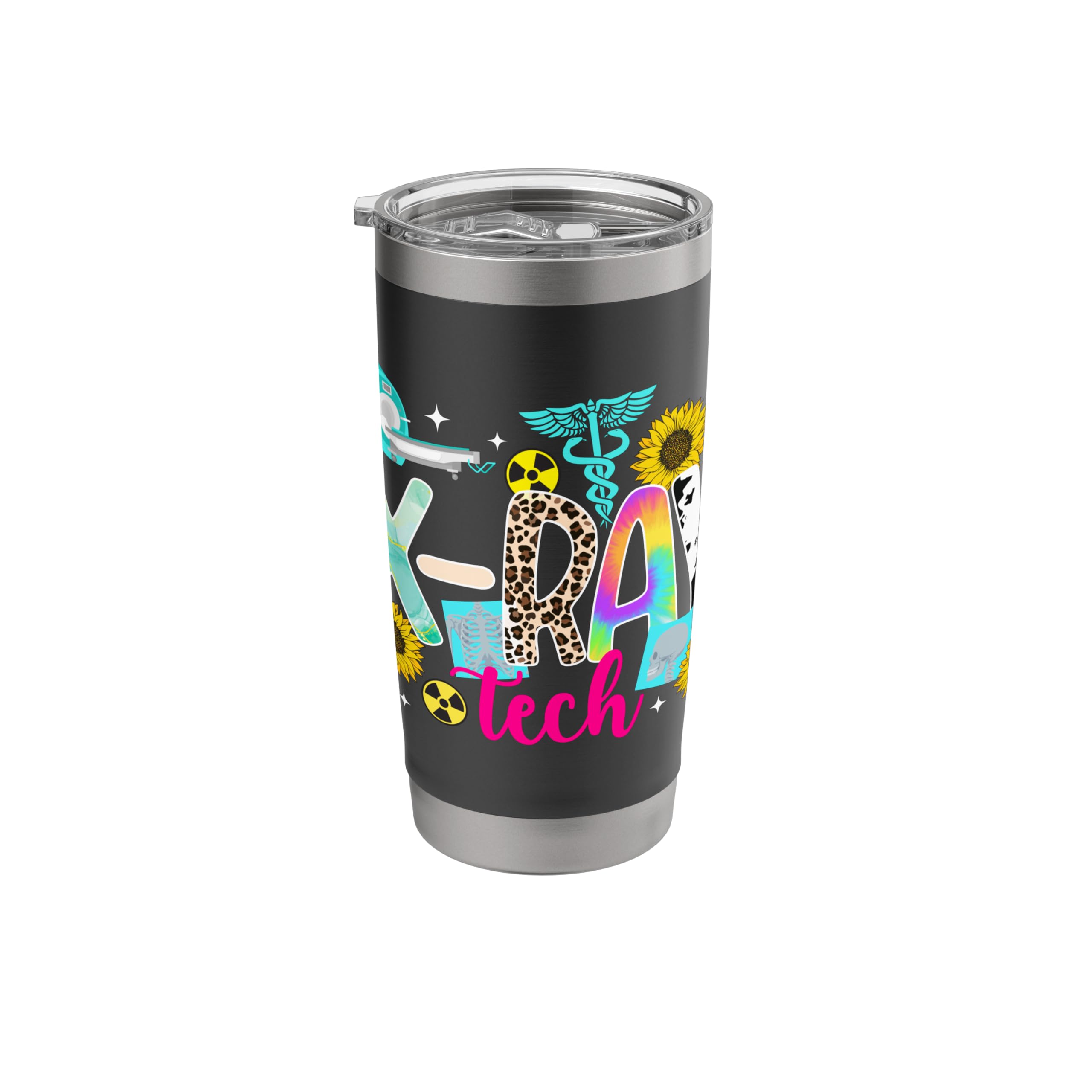 X-Ray Tech Leopard X-Ray Technologist XRay Tech Stainless Steel Insulated Tumbler