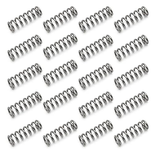 Juvielich 15 muelles comprimidos, diámetro del alambre de 0.05 pulgadas, diámetro exterior 0.31 pulgadas, longitud libre 0.98 pulgadas, resorte de