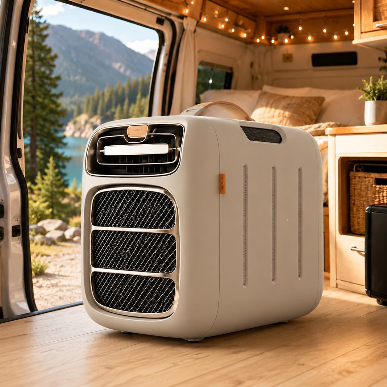 forplubossmmp Portable Camping Air Conditioner, Tent Air Conditioner,Dual Function Of Cooling And Heating, Adjustable Temperature (16–32°C), Comes With Remote Control,Three Adjustable Fan Speeds Cold