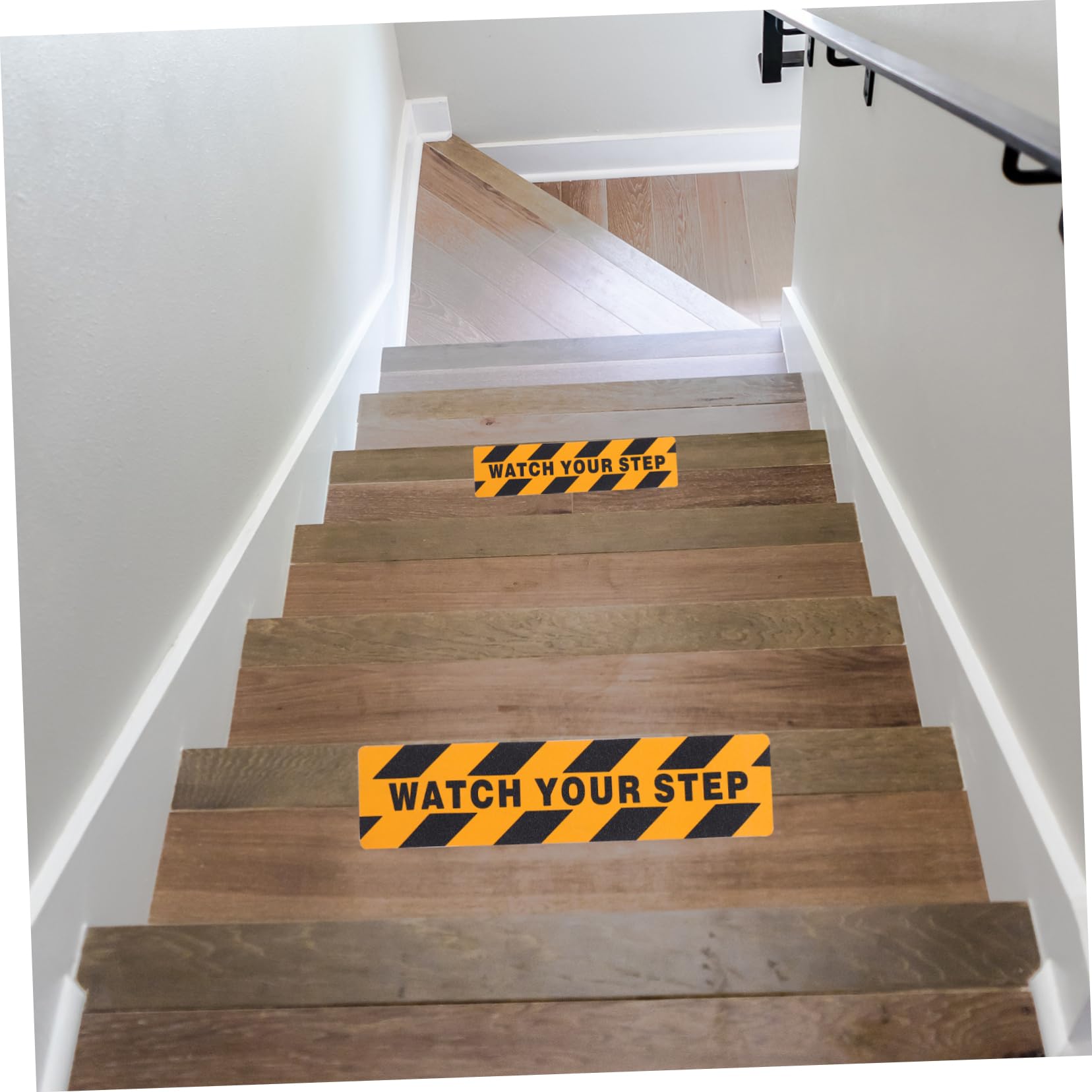 Ciieeo 2 Set Nastro Antiscivolo Per Scale E Adesivi Antisdrucciolevoli Per Superfici Lisce Sicurezza Per Famiglia Docce Vasche E Piscine Watch Your Step Design 4 Pezzi*2