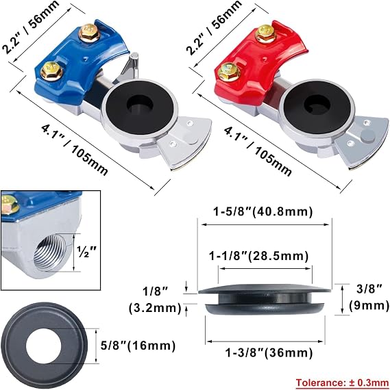 Trailer Coupling Glad Hands Universal Trailer Couplers for Air Brake line Gladhands for Semi Trailer