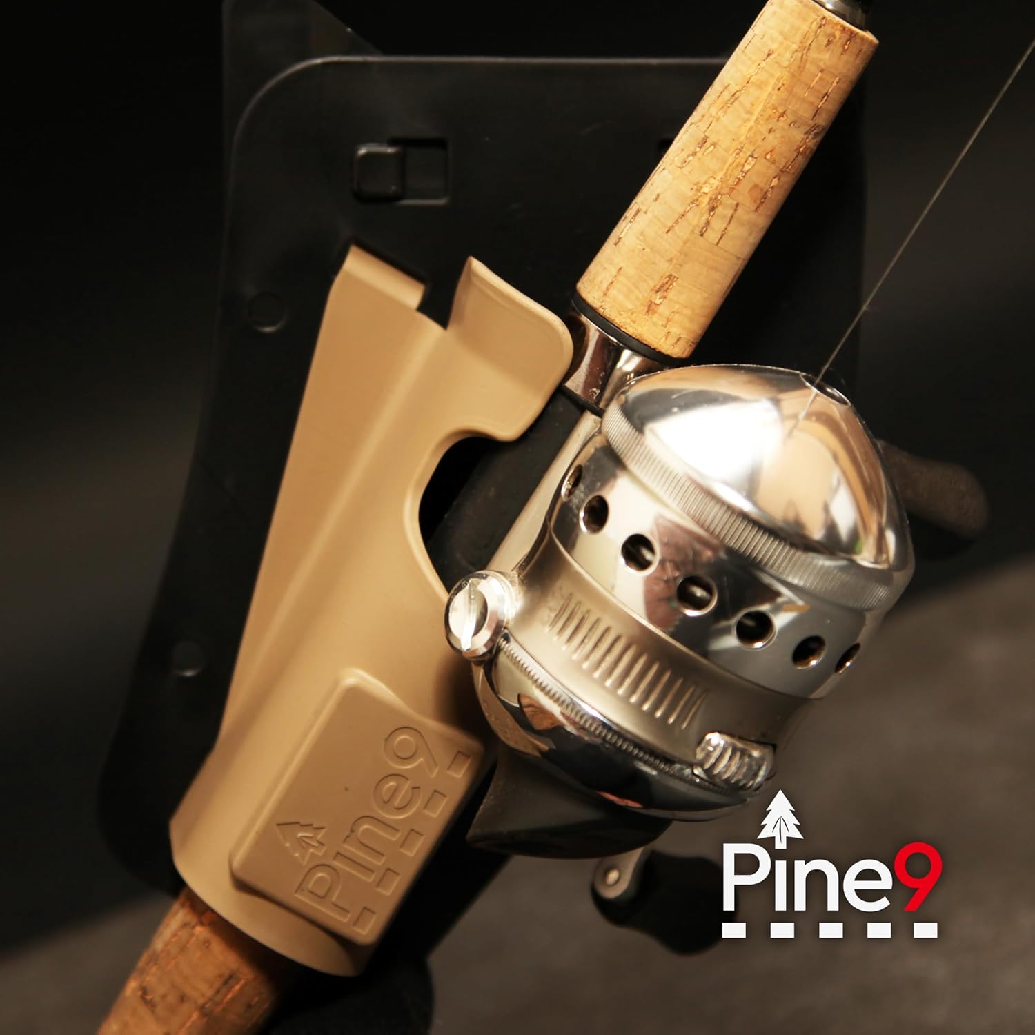 Ambie Fishing Rod Holster - Original Patented Hands-Free Fishing Pole Holder - Ambidextrous Left or Right Hip Carry - Belt Clip Compatible - Made in The USA