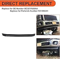 Vista 4 de ECOTRIC Deflector de cenefa de parachoques delantero inferior compatible con Ford F250 F350 2011-2016 Super Duty Air Dam Panel de repuesto