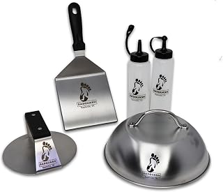 Sasquash Burger Smasher Set - Ultimate 5 PC Burger Master Griddle Kit